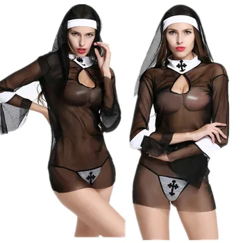 Nov zdrs cosplay nune Enotno cosplay kostume ženske zdrsi polno listkov intimates, vroče