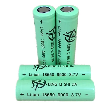 DING LI SHI JIA 4pcs PT 18650 Baterija Akumulatorska Baterija 3,7 V 9900mAh Li-ionska Baterija Za LED Svetilko, Baklo Baterije