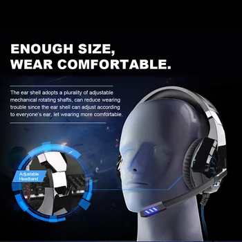 GT82 Slušalke Stereo Gaming Slušalke Z Mikrofonom Primerne Računalnik PS4 Mobilne OVLENG Usb+3,5 mm Zmanjšanje Hrupa Nizko Naglas