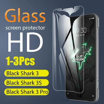 1-3 Kos Polno Kaljeno Steklo Za Xiaomi Black Shark 3 3 Zaščitnik Zaslon 2.5 D 9h stekla za Black Shark 3 Pro Zaščitno folijo