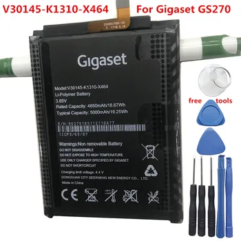New Visoke Kakovosti Originalne Baterije V30145-K1310-X464 3.85 V 5000mAh/19.25 Wh Za Gigaset GS270 Pametni telefon Baterija + Orodja