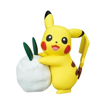 TOMY Anime Pokémon Igra s Sneg Pozimi Poglavje Pikachu Cubchoo Scorbunny Grookey Slika Igrače Mini Številke Modela Igrača