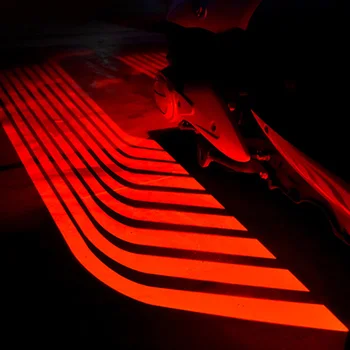 2019 novo!Motorno kolo Angel Krila LED Dobrodošli Osvetlitev 12V RGB Krila Angel svetlobe Noč cesti opozorilna lučka Universal pribor