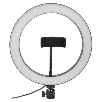 LED Obroč Svetlobe 16/26 cm 5600K Zatemniti Selfie Obroč Lučka Fotografske Razsvetljave Z Nastavek za Nosilec za Telefon, USB Vtič za Živo YouTube