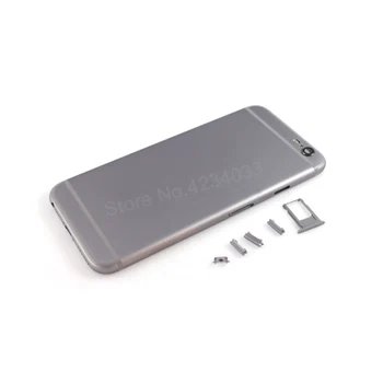 Novo Nazaj Ohišje za iPhone 6 6 g Plus Pokrov Baterije, Ohišje Primeru Sredini Ohišja Telo z IMEI Zamenjava rezervnih delov