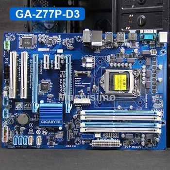 Matično ploščo RAČUNALNIKA Gigabyte GA-Z77P-D3 DDR3 Z77P-D3 HDMI je Združljiv USB3.0 32GB Z77 Namizje Mainboard LGA 1155