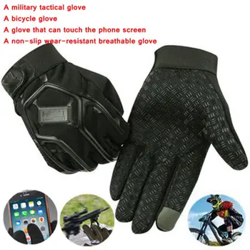 Vojaške taktične rokavice za športe na prostem vojaške polno prst boj proti motocikel anti-skid non-zdrsa so odporni na obrabo, jahanje rokavice