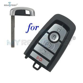 Remtekey Pametni ključ primeru lupini 5 gumb za Ford Edge Fusion 2017 2018 avto ključ zamenjava M3N-A2C93142600