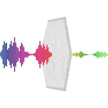 20 Kos Akustična Plošča zvočna Izolacija Odbor Heksagonova zvočna Izolacija Pad,za Zvočno Izolacijo & Akustična Obdelava,Siva