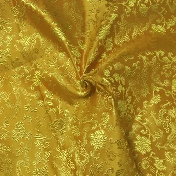 72 cm / 140 cm Širine 2 Izbor Royal Rumena Zmaj Jacquardske Oblačila Oblačenja Noša Živali mozaik tkanine Tapetništvo Oprema
