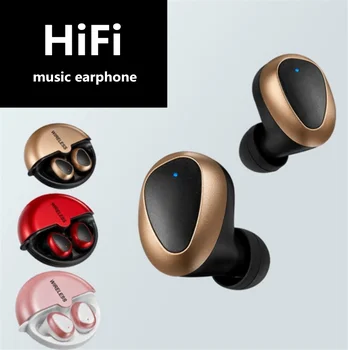 Zlato X Bluetooth Slušalke TWS NFC HI-fi Brezžične Slušalke BT5.0 Glasbo, Šport Slušalke Dotik za nadzor stereo Mini čepkov slušalke