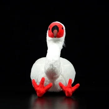 Plišastih igrač polnjene lutka ptic, živali simulacija modela spoonbill Platalea leucorodia Čopasti Ibis Nipponia nippon darilo za rojstni dan 1pc