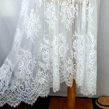 Izvoz lepe trepalnice čipke tkanine DIY obleka svetlo obleko poročni dodatki tkanine