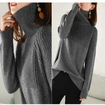 2020 nove ženske puloverji modni Ženski turtleneck kašmir pulover ženske, pleteni pulover lady sweter pozimi vrhovi plus velikost
