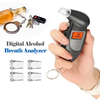 Strokovno Digitalni Alkohol Tester Dih Alkohol Tester Breathalyzer Breathalyser Alkohola Dih Tester z 20 Kos Udarec Usta