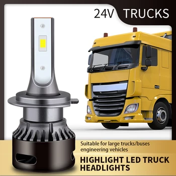 24V Tovornjak LED Smerniki Žarnice H4 Hi/Lo H7 H11 H1 Super Svetla 8500LM 880 H3 9005 9006 Zamenjajte Tovornjaka/Camion Luči