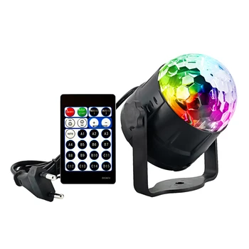 Zvok Vključen Stranka Luči LED Disco Krogla Projektor 15 Barve z Daljinskim upravljalnikom Fazi Bar KTV Poročni Show Objave Svetlobe