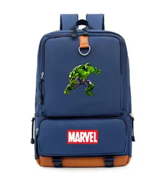 MARVEL Superheroj Hulk Šolske Torbe Najlon, Velike Zmogljivosti, Študent Nahrbtnik Fant Najlon Materiala Escolar Mochila Laptop Torba