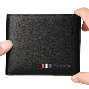WilliamPOLO Mehke Moške Denarnice Ultra Slim Imetnik Kreditne Kartice Pravega Usnja Multi Card Primeru Torbi Poslovnega Prenosni Modne Denarnice