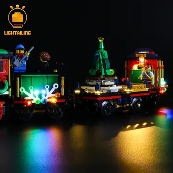 LIGHTAILING LED Luči Komplet Za Božič Ustvarjalca Zimske Počitnice Vlak Razsvetljave, Komplet Združljiv Z 10254 (NE Vključuje Model)