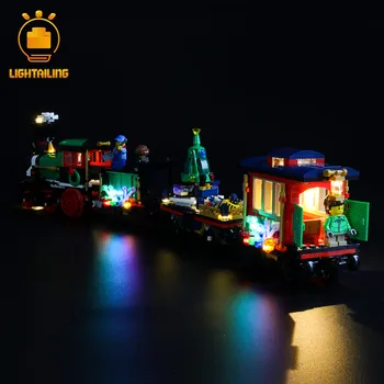 LIGHTAILING LED Luči Komplet Za Božič Ustvarjalca Zimske Počitnice Vlak Razsvetljave, Komplet Združljiv Z 10254 (NE Vključuje Model)