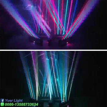 2020 6 Oči, Polne Barvne Laserske Svetlobe RGB 3in1 DMX512 Strokovno Fazi Učinek Projekcija Lučka Doma notranje zadeve Stranka Disco DJ Luči
