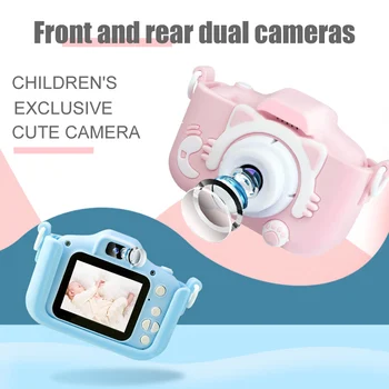 1080P 2000W Mini Srčkan Otroci Digitalne Kamere Video Kamere Igrače Vgrajen Igre za Otroke Malčka Božična Darila za Rojstni dan